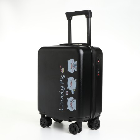 Children's suitcase 27 L (XS), Happyant, Lightning Department, Black Color