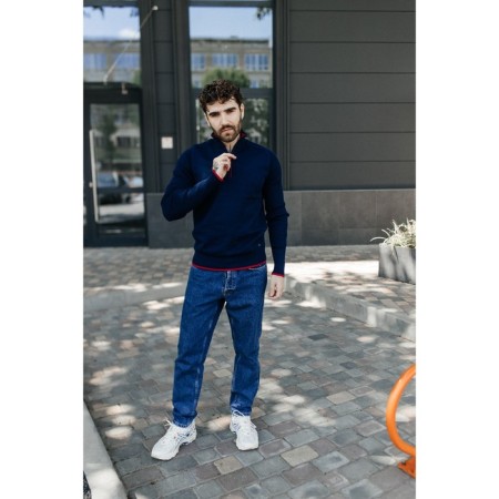 Jumper male ise, size 46, dark blue color-9