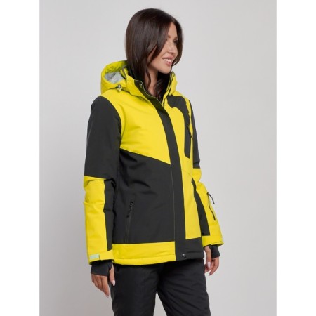 Ski jacket female, size 42, yellow color-2