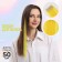 Local lock, straight hair, clock, 50 cm, 5 g, yellow color