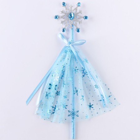Carnival set "Snowflake", 2 items: hair clamp, rod-4