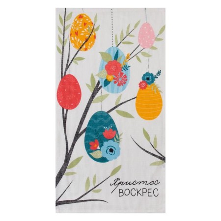 Полотенце Доляна «Христос Воскрес» 35х60 см, 100% хл, вафля 160 г/м2-1