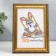 Photo frame plastic 10x15 cm gold (996)