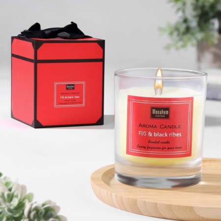 Aromatic candle "Aroma Candle", figs and black currants, 8x9 cm