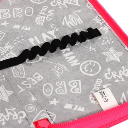Penal 2 sections 110*190 fabric PCT 11-42 "Black-Yarko-pink" 56330-6