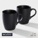 Porcelain mug Magistro Carbon, 380 ml, black color