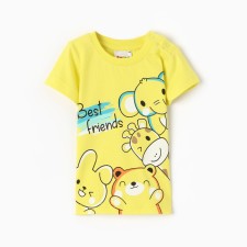T -shirt for a boy, yellow color, height 92 cm