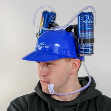Helmet with holes for jar banks!-2