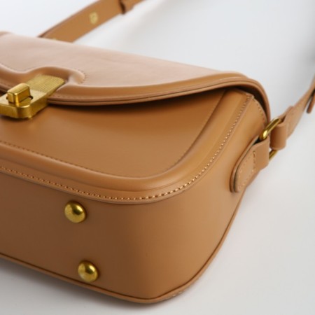 Women's bag Textura, messenger, medium size, color dark beige-2