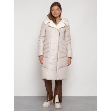 Coat insulated winter female, size 52, beige color