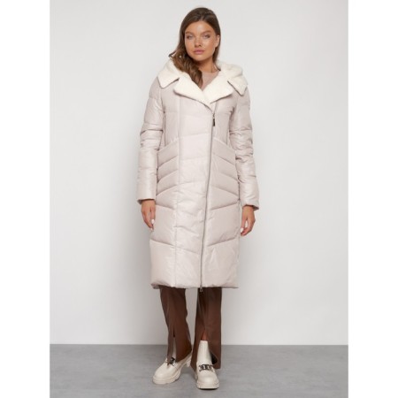 Coat insulated winter female, size 52, beige color