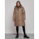 Coat insulated winter female, size 48, brown color