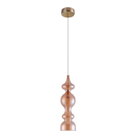 Suspended lamp Crystal Lux, Iris 2070/201, E14, 1x60 W, 47x13x13 cm, Golden Color