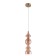 Suspended lamp Crystal Lux, Iris 2070/201, E14, 1x60 W, 47x13x13 cm, Golden Color