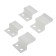 Fastening for a mosquito net of tundra, metal, white