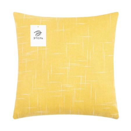 Pillowcase decorative Ethel "Classics", yellow color, 43*43 cm, 100% p/e-4
