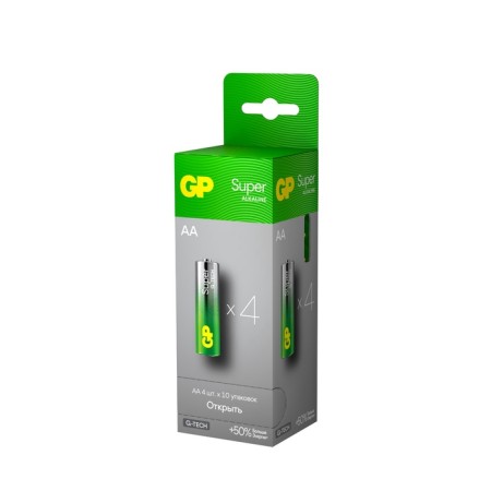 Battery Alkalin GP Super, AA, LR6-40BOX, 1.5V, set, 40 pcs-2
