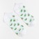 Women's socks minku "avocado", white color, size 36-37 (23 cm)