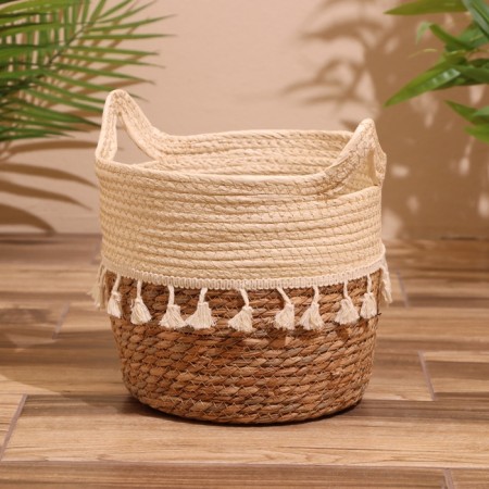 Set of wicker baskets 3 pcs, 31.5x29x26 cm-6