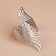 Picking for curtains "Wings", d = 6 × 10 cm, silver color