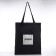 Bag Schoper "Live", 35*0.5*40, print with sparkles, without lining, black