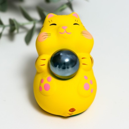 Souvenir Ceramics "Mani-Neko with glass ball" mix 7.5x5x7.6 cm-2