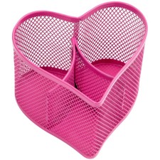 Chancellery trifle stand 3 sections Berlingo Steel & Style, Metal, in the form of a heart