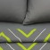 Bed linen Ethel euro "Green-gray zigzags" 200x217, 240*220, 70x70-2 pcs