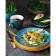 Porcelain dining Porcelain Wilmax Scratch, D = 22.5 cm, blue color