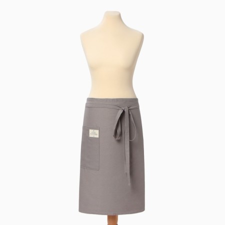 Apron Ethel ECO, Gray Color, 60x64 +/- 6 cm, 70% HL, 30% flax, 190 g/m2-6