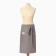 Apron Ethel ECO, Gray Color, 60x64 +/- 6 cm, 70% HL, 30% flax, 190 g/m2