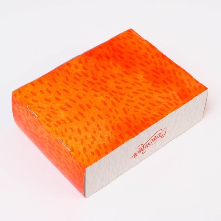 New Year. Confectionery packaging for 3 eclairs "Happiness", 20 x 15 x 6 cm-3