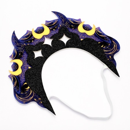 Carnival kokoshnik "dark", felt-3
