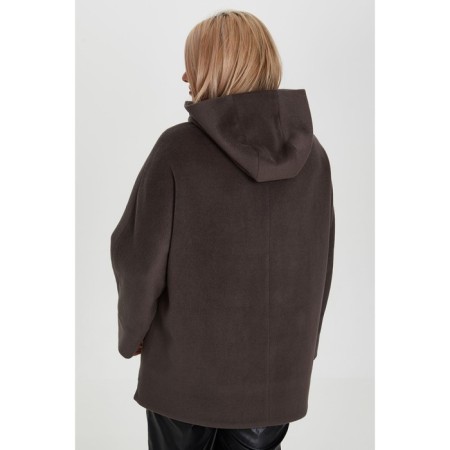 Women's jacket, size 62, brown color-4