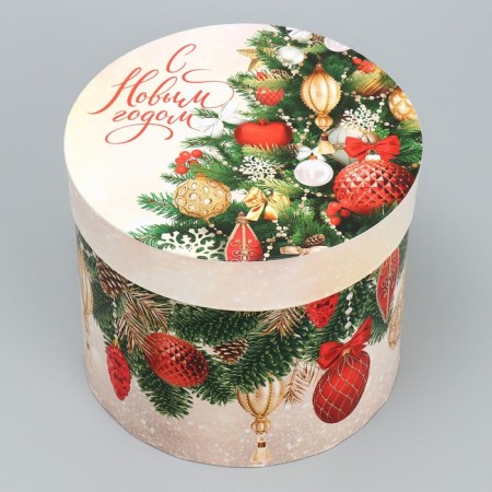 A set of gift boxes 5 in 1 “Classic New Year”, 13 x 14–19.5 x 22 cm, New Year-10