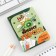 Set in a postcard: an tearful block with tasks and pencils to the "young hero"