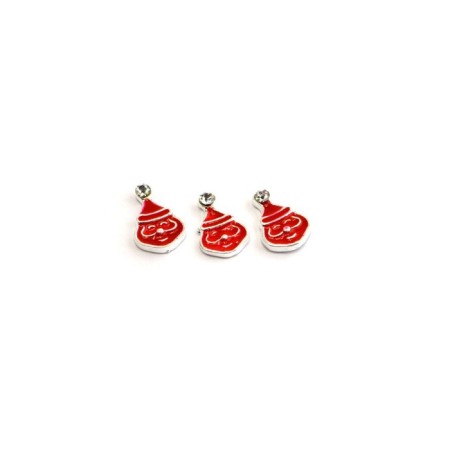 Metal accessories TNL "Santa Klaus", red