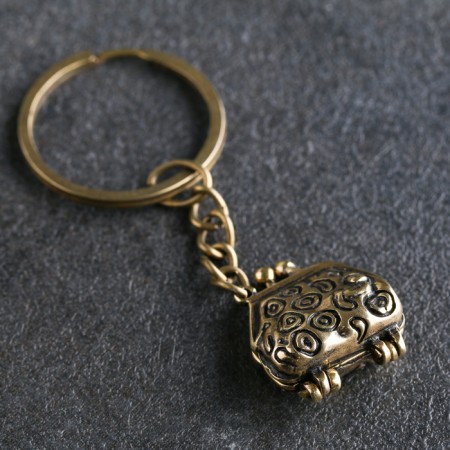 Souvenir-sides "wallet", brass, amber-1