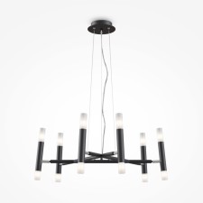 Suspension lamp Maytoni Mod031PL-12B, 12XG9, 25W, 64x64x150 cm, black color