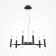 Suspension lamp Maytoni Mod031PL-12B, 12XG9, 25W, 64x64x150 cm, black color
