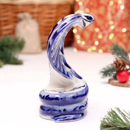 Souvenir "Snake", No. 1, Gzhel, 14 cm-3