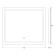 Evororm mirror, built-in LED-light, sensory switch, 22W, 70x60 cm, neutral white