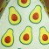 Bath cap with a print "Avocado"