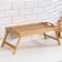 Table - breakfast tray with handles, folding, bamboo