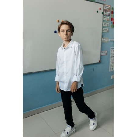 Surchaka is upper for boys, height 110-116 cm, white color-4