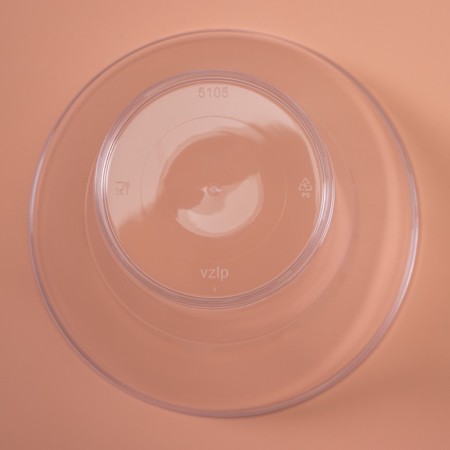 The form of plastic disposable for the cup buffet, 350 ml, transparent, 15 pcs/units.-4