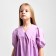 Baby dress with collar Kaftan, size 36 (134-140 cm), lilac color