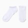 Women's socks shortened, white color, size 25