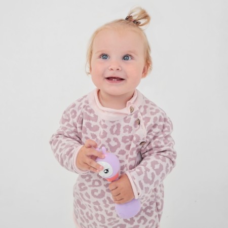 Jumper knitted baby i LEO Baby Height 86-92 cm, pink-8