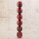 Set of balls plastic D-10 cm, 6 pcs "Grace Assort" red